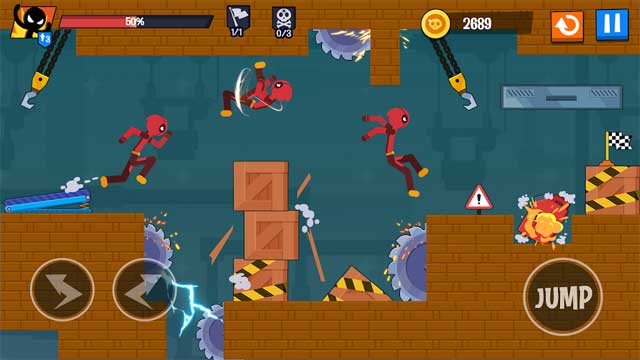 Tiêu diệt các stickman khác bằng cách sử dụng các phương tiện và đồ vật khác nhau