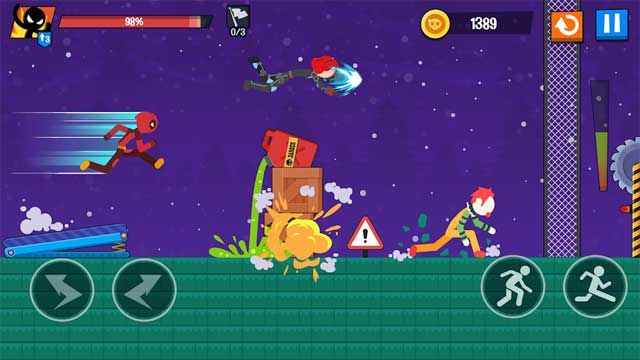 Stickman Destroy Android có hiệu ứng "máu me" và chuyển động slow motion hài hước