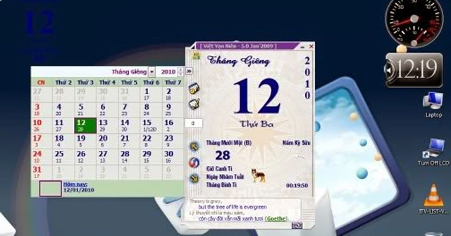 e*Calendar7.5Lịch Vạn Niên miễn phí cho máy tính