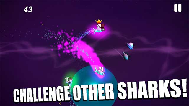 Tranh tài với những con cá mập khác trong game Sharkslam for Android