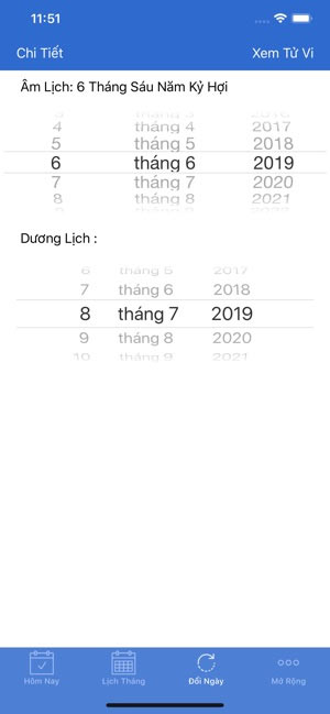 Đổi ngày âm dương