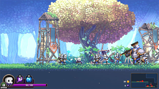 Skul Hero Slayer sở hữu các trận chiến nhịp độ nhanh