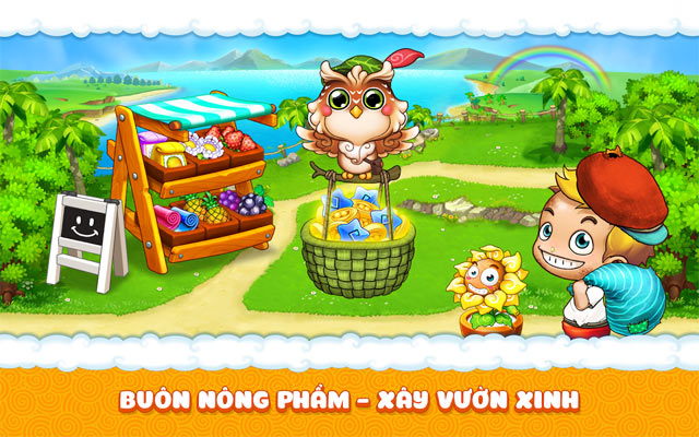 Buôn bán nông phẩm trong Khu vườn trên mây