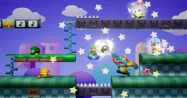 Giúp Dinos vượt qua mọi chướng ngại vật để trở về nhà trong Super Jump Dinosaur