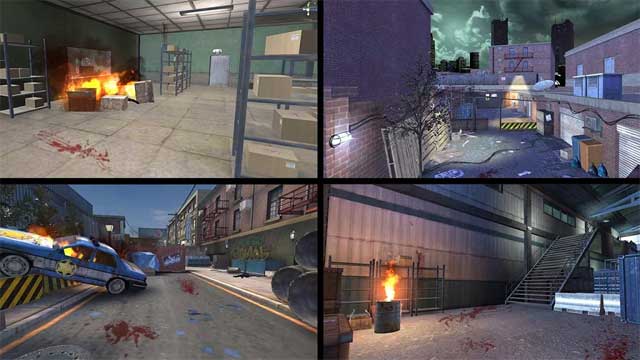 Zombie City: Survival for Android có nhiều môi trường chiến đấu đa dạng