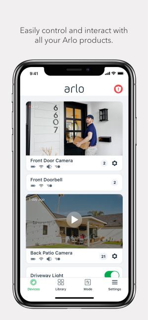 Arlo app giúp bạn kiểm soát mọi thiết bị Arlo trong gia đình ngay trên điện thoại