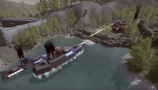 Dieselpunk Wars tái hiện cuộc chiến sinh động dựa trên cơ chế vật lý thực