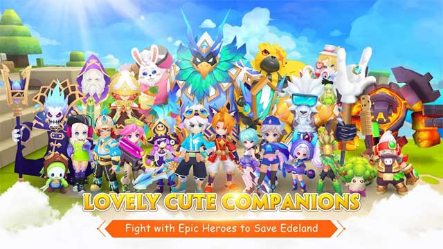 Rất nhiều nhân vật dễ thương đang chờ bạn thu thập