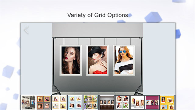 Rất nhiều layout độc đáo để bạn lựa chọn trong 3D Photo Collage Maker