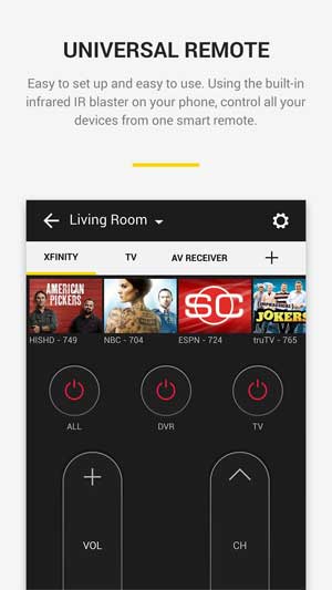 Biến điện thoại thành điều khiển TV với Peel TV Guide 