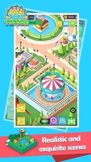 Idle Park Tycoon có đồ họa tuyệt đẹp