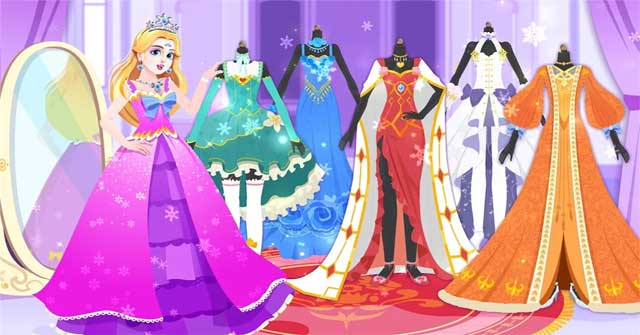 Giúp công chúa và hoàng tử chuẩn bị cho buổi dạ tiệc trong Princess Makeup: Snow Ball