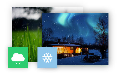 Nature Illusion Studio hỗ trợ hiệu ứng thời tiết