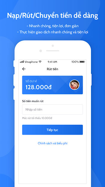 Nạp rút tiền miễn phí