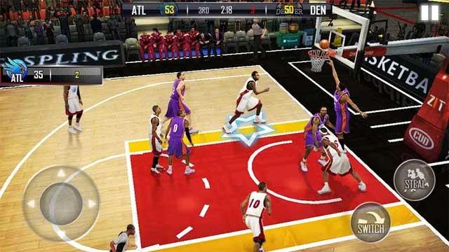 Hệ thống điều khiển của Fanatical Basketball rất trực quan và đơn giản