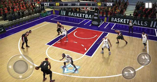 Quản lý một đội bóng rổ trong game Fanatical Basketball cho Android