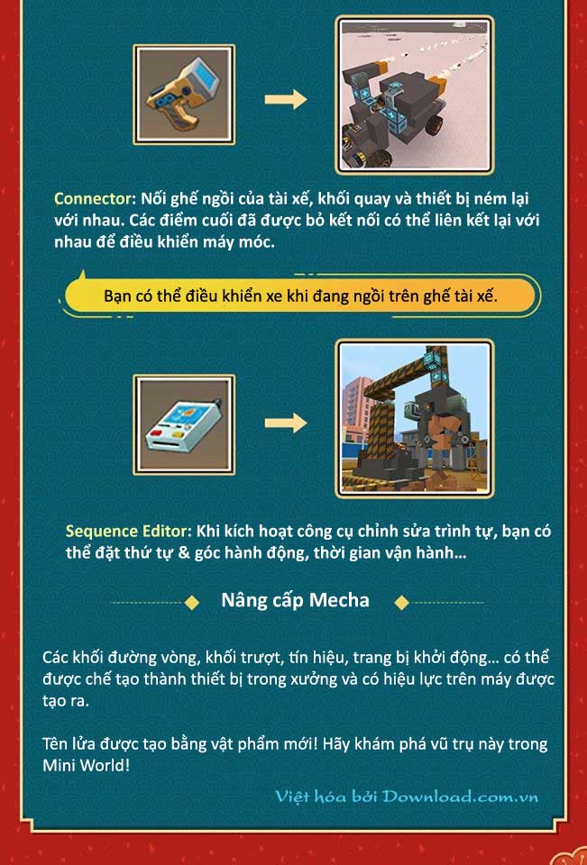 Nâng cấp Mecha trong Mini World 0.41