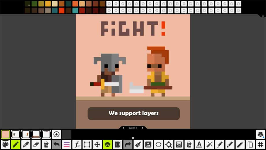 Pixel Studio hỗ trợ tạo lớp