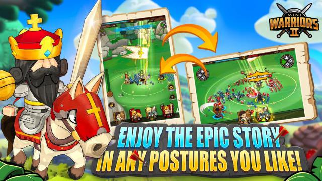 Mini Warriors là game nhập vai lối chơi nhàn rỗi hấp dẫn