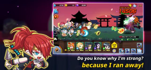 Tham gia các trận đánh quái điên cuồng trong game Rogue Ninja