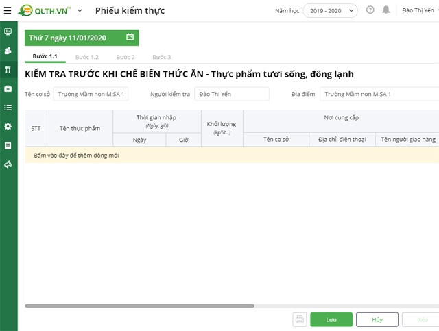 Phiếu kiểm thực