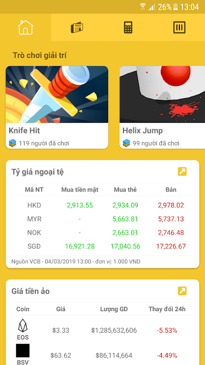 Các trò chơi giải trí khác