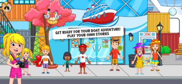 Lên du thuyền và khám phá những điều thú vị trong game My City Boat Adventures 