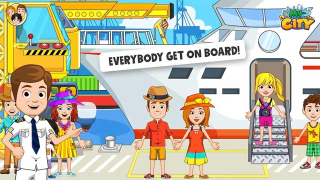 Điều khiển con thuyền bé yêu thích trong game My City: Boat Boat Adventures