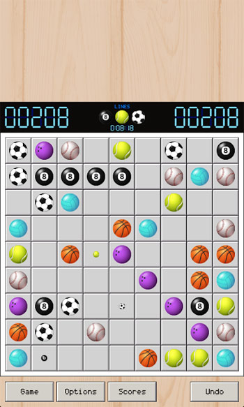 Giao diện game Lines 98