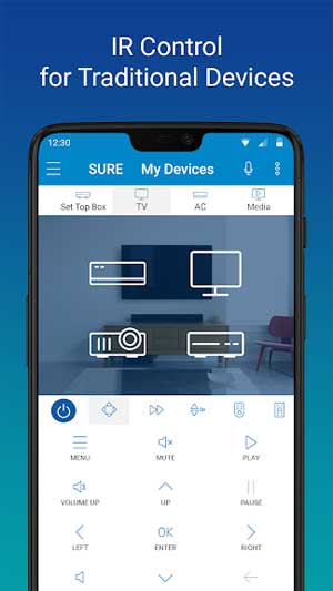 SURE giúp điều khiển các thiết bị điện tử truyền thống