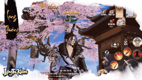 Giao diện game Lãng Tử Kiếm 3D cho iOS