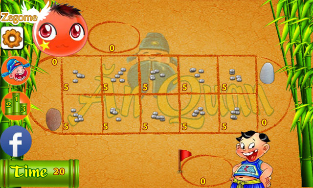 Giao diện game Ô Ăn Quan