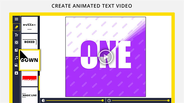 Textro là ứng dụng làm video text động miễn phí