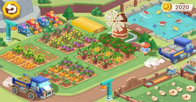 Điều hành trang trại của bạn trong game mô phỏng dễ thương Town Farm: Truck 