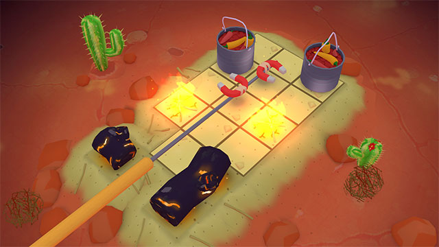 Sử dụng công cụ để hỗ trợ nấu ăn nhanh hơn trong Campfire Cooking