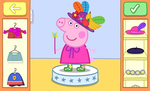 Chọn cho heo Peppa trang phục và phụ kiện phù hợp với cuộc phiêu lưu