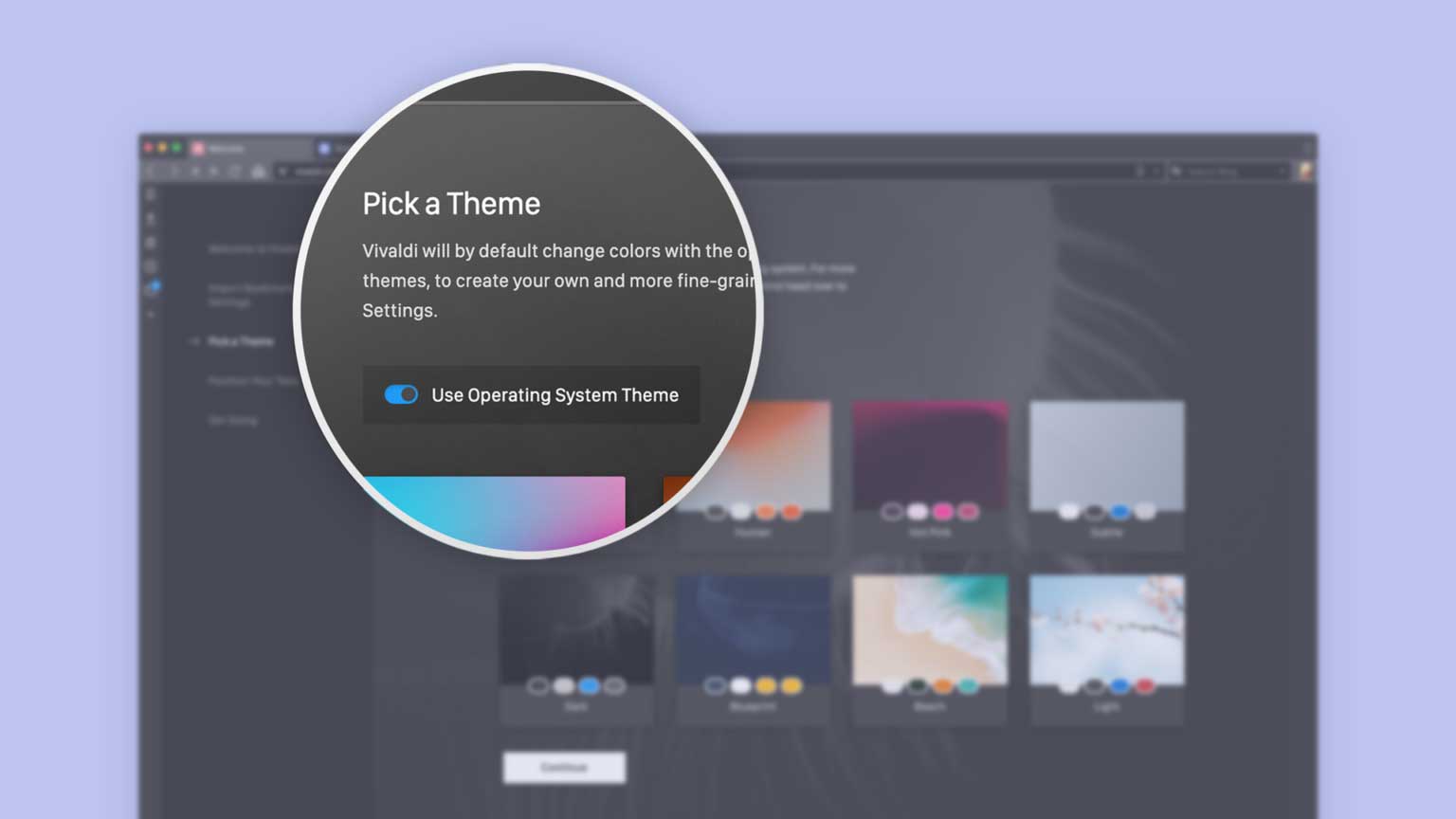Cập nhật giao diện Vivaldi 