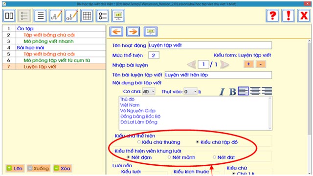 Tải TViet Lesson - Phần mềm tập viết chữ Việt