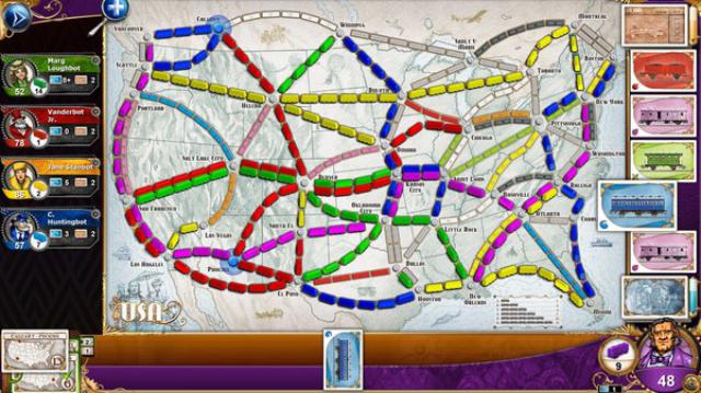 Xây đường ray và kết nối các thành phố trong board game Ticket to Ride
