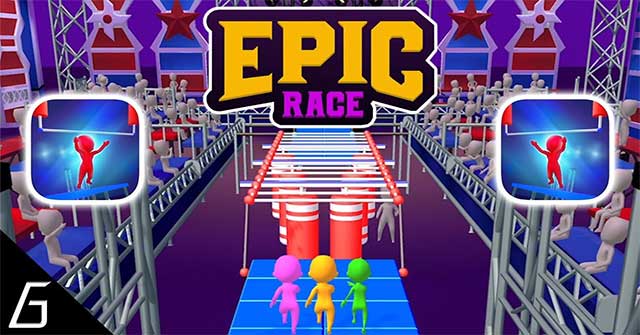 Epic Race 3D cho Android là game chạy đua vượt chướng ngại vật cực vui nhộn
