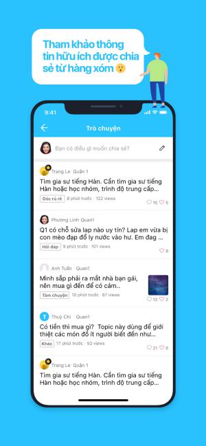 Đọc thông tin về khu vực mình sinh sống
