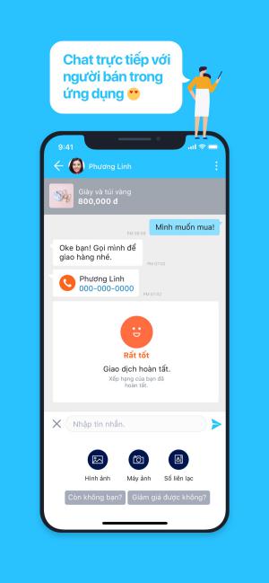 Chat với người bán trong ứng dụng