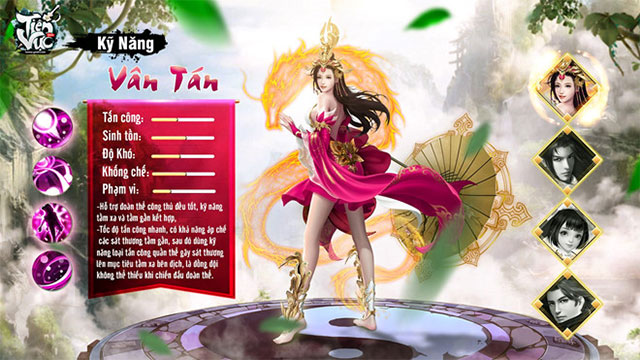 Kỹ năng Vân Tán của mỹ nữ