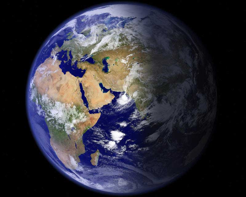Hình ảnh địa cầu trên EarthView