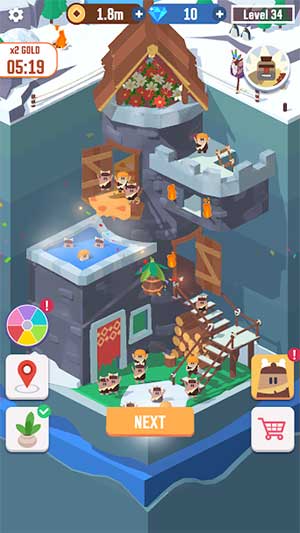 Idle Digging Tycoon có đồ họa rất dễ thương