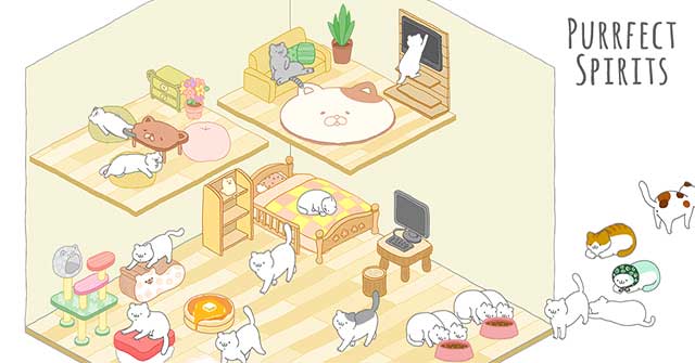 Purrfect Spirits cho Android là game mô phỏng nuôi mèo cực đáng yêu