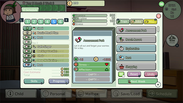 Xây dựng lịch trình chi tiết cho cuộc sống hàng ngày của Ciel