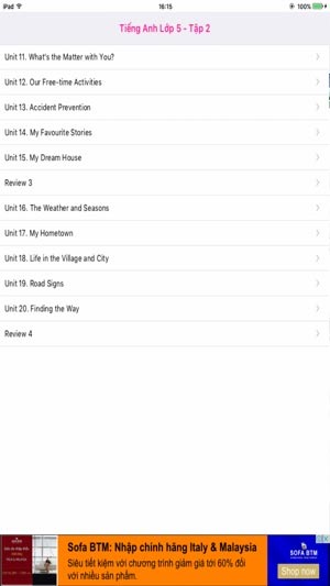 Danh mục Tiếng Anh lớp 5 tập 2