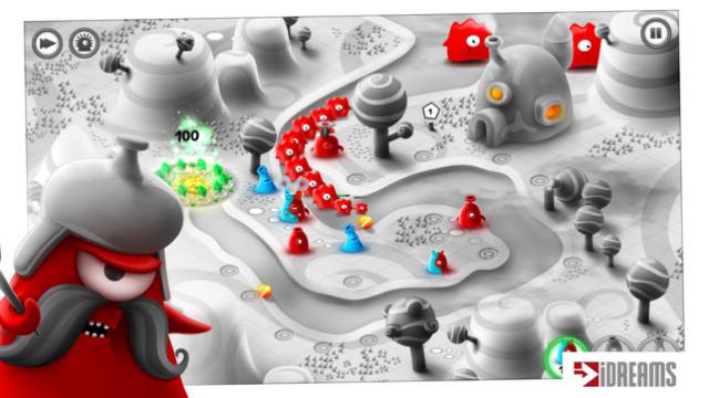 Tham gia cuộc chiến bảo vệ vương quốc mực trong game Jelly Defense