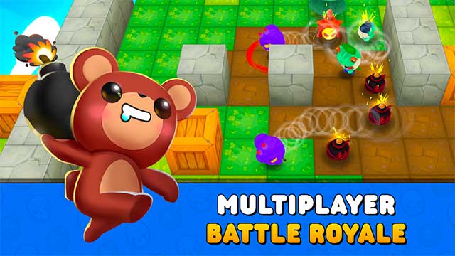 Bước vào đấu trường sinh tử cực dễ thương trong Bombergrounds: Battle Royale 